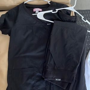 Koi Scrubs NWOT Black Scrubs Set XS